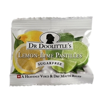 DR. DOOLITTLE'S- LEMON LIME PASTILLES SUGAR FREE TRAVEL SACHET - 10g/ 1/3oz