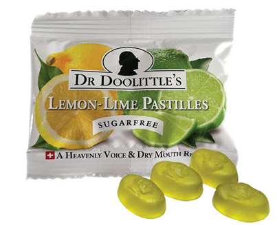 Dr. Doolittle's Pastilles Travel Size Lemon Lime Sugar Free 10g