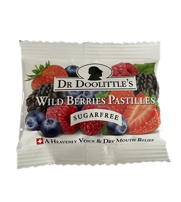 DR. DOOLITTLE'S- WILD BERRIES PASTILLES SUGAR FREE TRAVEL SACHET - 10g/ 1/3oz