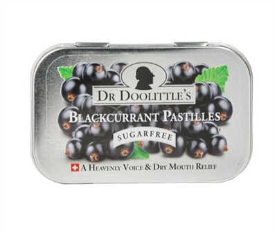 Dr. Doolittle's Pastilles Tin Blackcurrant Sugar Free 60g