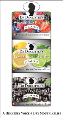 DR. DOOLITTLE'S- GIFT SET VARIETY PASTILLES SUGAR FREE TIN- 60g PACK OF 3