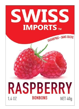 Swiss Imports Sugar Free Raspberry Bonbons  40g