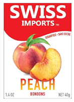 Swiss Imports Sugar Free Peach Bonbons  40g