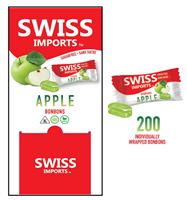 Swiss Imports- Sugar Free Apple Bonbons 500g Bocca Box