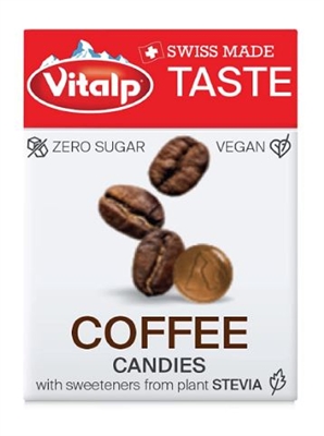 VITALP Coffee Hard Candies- Sugar free and Vegan 25 grams