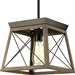 Antique Bronze Dimmable Light Lantern Geometric Chandelier