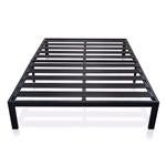 California King Metal Platform Bed Frame with Heavy Duty Slats