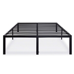 Queen size 18-inch High Rise Heavy Duty Metal Platform Bed Frame with Steel Slats