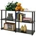 3-Tier Storage Display Shelf/Rack Bookcase in Espresso/Black