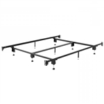 Full size Metal Bed Frame with Headboard Footboard Brackets