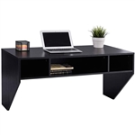 Contemporary Space Saver Floating Style Laptop Desk in Black