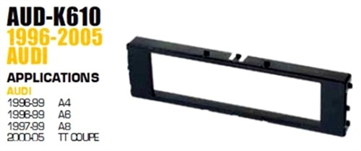 American International AUDK610 Single DIN Trim Bezel for Select 1996-2006 Audi