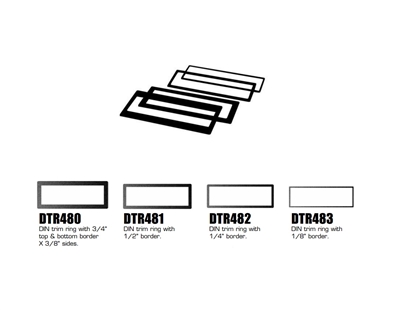 American International DTR600 Universal DIN Trim Rings (4 Pieces)