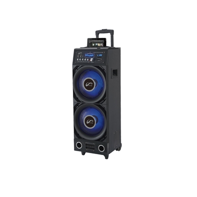 AOB P17-P1023BKFL Rechargeable Speaker w/EQ/Dock/Bluetooth/FM/AUX/USB/SD-In/Mic/Remote