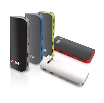 Axess PP3119 Rechargeable 10,400mAh Power Bank