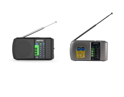 Axess PR3206 Portable AM/FM Radio w/USB/TF Player