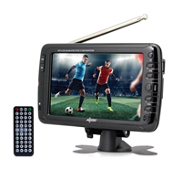 Axess TV1703-7 7" Rechargeable LCD ATSC/NTSC TV with USB/SD-In/Remote