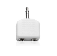 QFX A-9 3.5mm Stereo Plug Adapter to two 3.5mm Stereo Female Jack