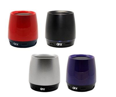 QFX BT-106 Portable Speaker w/Bluetooth/Mic/FM/USB/Micro SD Input
