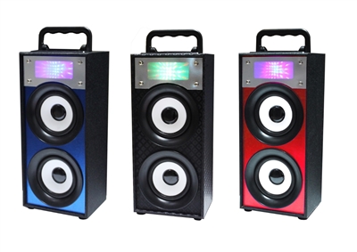 QFX BT-139 Rechargeable Bluetooth Speaker w/FM/USB/SD/AUX-In