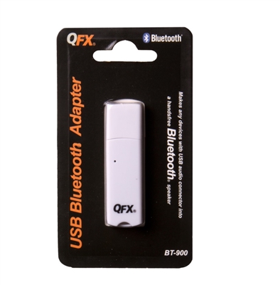 QFX BT-900 Bluetooth Adapter with Microphone for Streaming Music