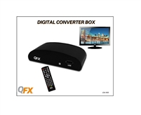 QFX CV-103 Digital Converter Box with USB Port/ HDTV/RCA/Coaxial Output /Remote