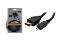 QFX HD-1 6Ft. High Speed HDMI to Micro HDMI Cable