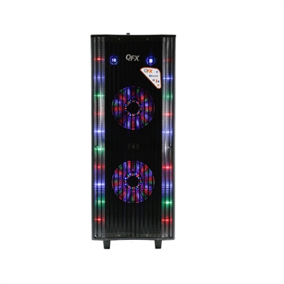 QFX SBX-410202 PA Speaker w/Bluetooth/FM/USB/SD Player/Recording/EQ/Remote