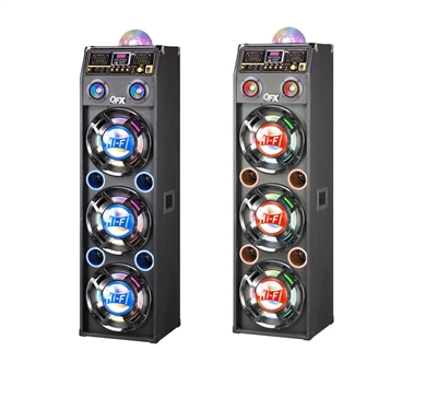 QFX SBX-410306 PA Speaker EQ/Bluetooth/Lights/FM/USB/SD Player/Remote