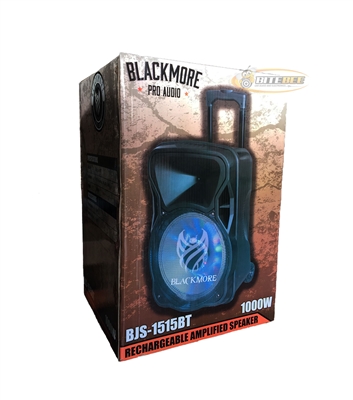 Blackmore BJS-1515BT Rechargeable Speaker w/Bluetooth/Recording/FM/USB/SD In