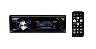 Boss 506UA Single-DIN MP3/AM/FM Receiver w/USB/SD/AUX In/Remote