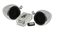 Boss MC500 3" 600 Watts Motorcycle/UTV Speaker  &Amp System USB/SP Ports/FM/Remote