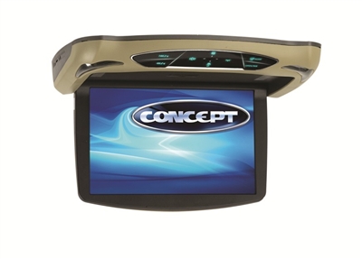 Concept CFD-105 10.1" Chameleon Series Flip-Down Monitor w/ Built-In DVD Player