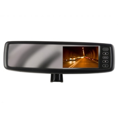 CrimeStopper SV-9153 OEM Replacement Style Rear View Mirror with 4.3" LCD Screen