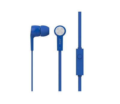 Icon Q JE20 Earbuds with Microphone - BLUE
