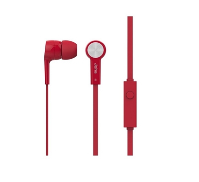 Icon Q JE20 Earbuds with Microphone - RED