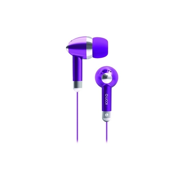 Icon Q QE1-KIC-PUR Kicks Earbuds - PURPLE