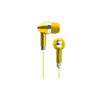 Icon Q QE1-KIC-YEL Kicks Earbuds - YELLOW