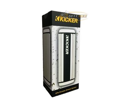 Kicker 41KPWW Rechargeable Speaker with Bluetooth and AUX-In