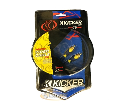 Kicker SV1 (05SV1) 1m/3.3 Ft. True 75 Ohm S-Series Video Cable