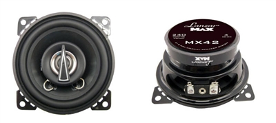 Lanzar MX42 4" 240 Watts 2-Way Max Series Coaxial Car Speakers