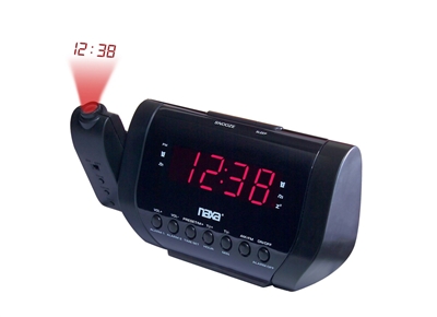 Naxa NRC-173 Projection Dual Alarm Clock Radio