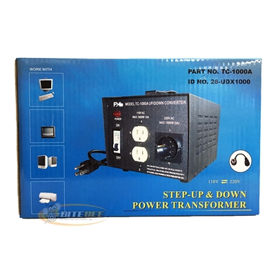 PHC TC-1000A Step-Up & Step-Down Power Transformer 1000 Watts