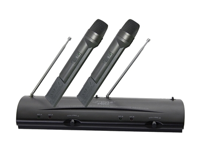 Pyle PDWM2100 Professional Dual VHF Wireless Handheld Microphone System