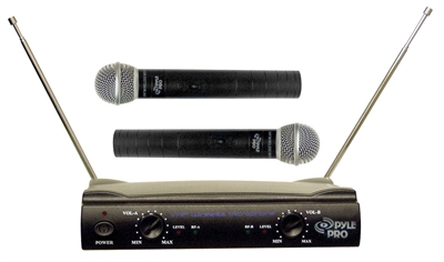Pyle Pro PDWM2500 Dual VHF Wireless Microphone System