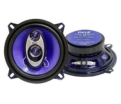 Pyle PL53BL 5.25" 3-Way 200 Watts Triaxial Car Speakers