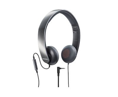 Shure SRH145M+ Headphones w/ Remote+Mic Deep, Rich Bass w/ Full-Range Audio.