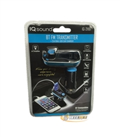 IQ Sound IQ-211BT Bluetooth FM Transmitter 2.1A Dual USB Car Charger MP3/WMA