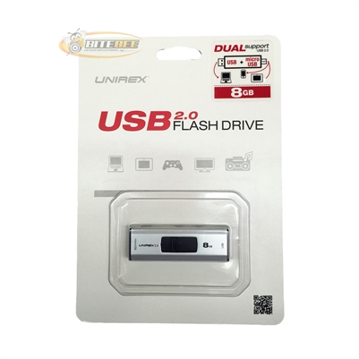 Unirex USDR-208M 8GB USB 2.0 Flash Drive
