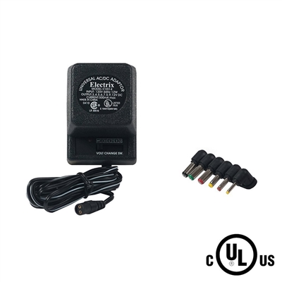 Uninex Electrix CV014 500mA AC to DC Adaptor with 6 Plugs